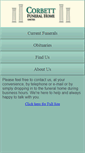 Mobile Screenshot of corbettfuneralhome.ca