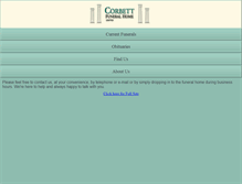 Tablet Screenshot of corbettfuneralhome.ca